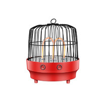移动端：黑桃A 鸟笼取暖器小太阳家用寝室电暖器台式宿舍烤火炉 600w