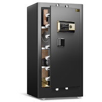 黑石 保险柜办公大型保险箱家用单开门全钢防盗可入墙 电子密码 典雅黑1.5m