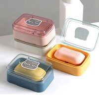 有券的上：NSYCA 居家肥皂盒 顏色隨機 2個裝