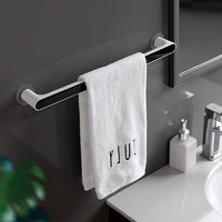ecoco 意可可 衛生間置物架簡約毛巾架吸盤免打孔浴室置物架廁所洗手間浴巾架毛巾桿