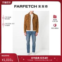 APC 施耐德 A.P.C.男士秋冬浅蓝水洗效果休闲直筒牛仔裤 FARFETCH发发奇