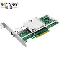 BOYANG 博扬 万兆适配器传光口 X520-DA1 intel82599芯片PCI-E  BY-X520-DA1-D