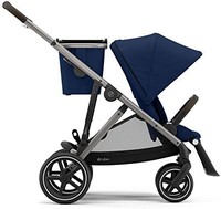 cybex Gazelle S 婴儿推车，适用于婴儿和幼儿的模块化双婴儿推车，包括可拆卸的购物篮，
