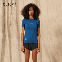 OUTOPIA |Fibonacci 可机洗羊毛女士短袖一体织运动上衣户外功能衣
