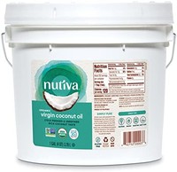 nutiva 冷榨，初榨椰子油，1加仑