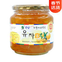 全南 韩国进口  蜂蜜柚子茶 蜜橘茶柠檬百香果茶青梅茶 蜂蜜柚子茶580g