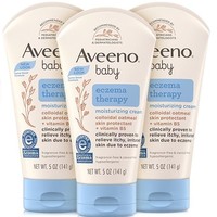 黑卡会员：Aveeno 艾惟诺 儿童燕麦保湿润肤乳霜 淡蓝 141g*3件