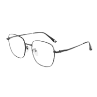 鏡宴 &essilor; 依視路 CVF2021BK 黑色金屬眼鏡框+鉆晶A4系列 1.60折射率 防藍光鏡片