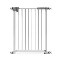 楼梯护栏儿童安全门围栏婴儿门栏防护栏宝宝门口栅栏宠物厨房栏杆 适用宽度118-125cm-赠踏板