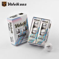 Volvik 高尔夫彩球SOLICE三层钻石珠光面球12粒 6粒golf礼盒礼品用品 白色 6粒装