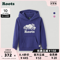 Roots 北美风秋冬上衣女童连帽舒适卫衣宽松休闲外套28030170