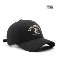 W.YING 溫影 男士刺繡棒球帽 黑色