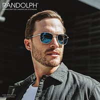 RANDOLPH USA | 23k 白金經典飛行員太陽鏡男女偏光 * UV