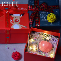 JOLEE 苹果摆件粉水晶简约可爱礼盒新年年货节送女生礼物