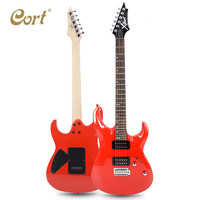 CORT 考特（CORT）X1 初学者单摇电吉他练习演奏男女生专用 X系列入门学生双双拾音器红色