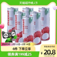 DReena 特丽娜 马来西亚特丽娜荔枝果汁饮料240ml*6罐饮品饮料果汁 罐装