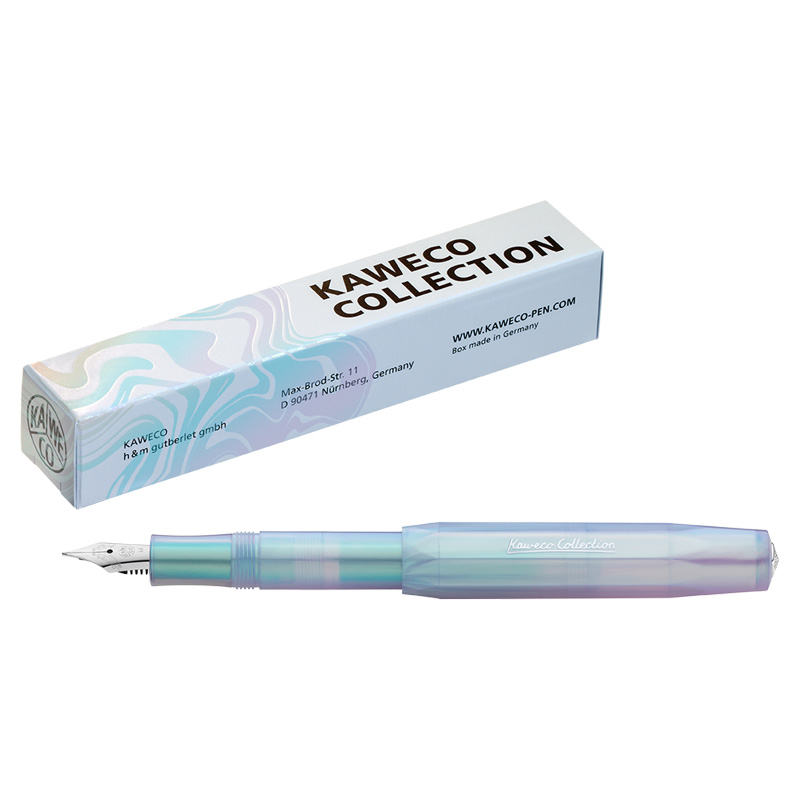 德国 卡维克 KAWECO 进口 Collection收藏家系列 钢笔 Sport运动款 彩虹白 练字高档精致高颜值学生用透明