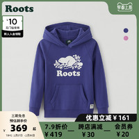 Roots 北美风秋冬上衣女童连帽舒适卫衣宽松休闲外套28030170