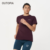 OUTOPIA Wonderland可机洗羊毛男士短袖圆领运动T恤跑步速干衣