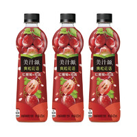 Minute Maid 美汁源 爽粒花语 葡萄汁饮料 玫瑰风味 420ml*5瓶