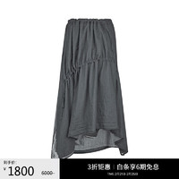 Yohji Yamamoto 山本耀司 女士半裙 半身裙 抽绳百褶裙YQ-S04-829 1 XS