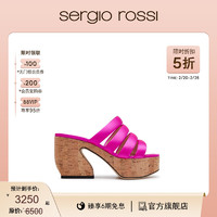 sergio rossi 女鞋2022春夏SI ROSSI系列露趾高跟凉鞋