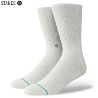 STANCE 斯坦斯 潮牌运动休闲袜子男女情侣款 吸湿排汗中性中筒袜A556A20EAS-GRY 灰色1 M码
