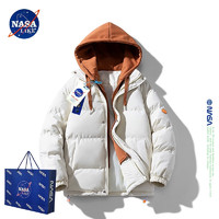 NASA SOLAR NASA官方男装潮牌联名棉衣男秋冬季新款棉服  卡其色