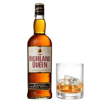高地女王（Highland Queen）苏格兰3年调和威士忌 英国进口洋酒（裸瓶装） 三年调配双瓶装