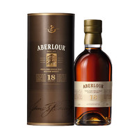 Aberlour 亚伯乐 高地 单一麦芽 苏格兰 威士忌 18年 陈酿 500ml春节年货 送礼佳选