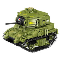 ZHEGAO 哲高 钢铁雄狮系列 QL0182 威虎履带坦克