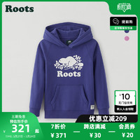 Roots 北美风秋冬上衣女童连帽舒适卫衣宽松休闲外套28030170