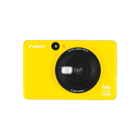 GLAD 佳能 Canon IVY CLIQ 拍立得小巧便攜  即時相機打印機 送女友送閨蜜生日禮物 可插卡 黃色 纖薄便攜