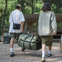 挪客（NatureHike）可折叠拖轮包 露营收纳包便携户外旅行大容量行李箱 橄榄绿