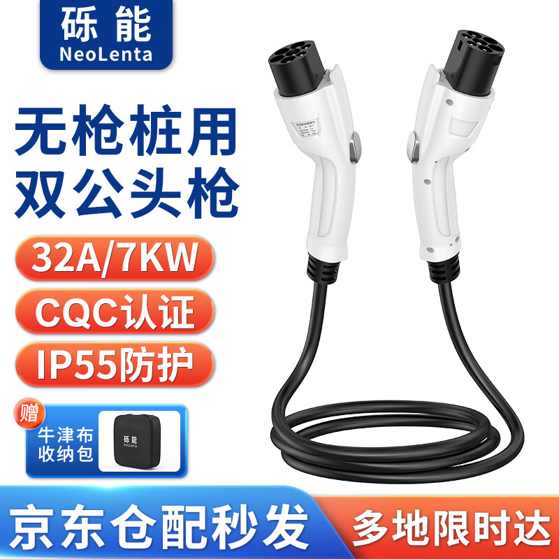 NeoLenta 砾能 新能源汽车无枪桩专用双头枪 5米 32A/7KW