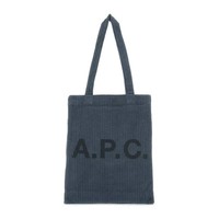 A.P.C. 男女同款 青蓝色购物袋托特包