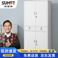 sumet 苏美特 文件柜铁皮柜档案柜办公柜钢制资料柜办公室储物柜铁二斗文件柜