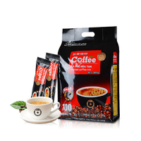 西贡 越南炭烧3合1原味速溶黑咖啡粉原装进口浓郁香醇1800g 100袋