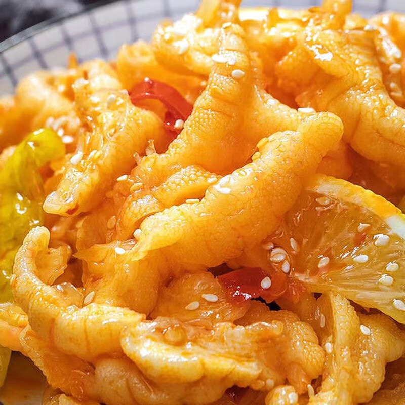 香之渝 网红泡椒柠檬无骨鸡爪 泡椒味一盒200g