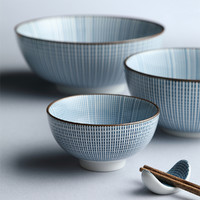 INMIND HOUSE 碗盘 年轮日式餐具 釉下彩陶瓷餐具家用碗盘单品米饭碗汤碗