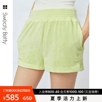 Sweaty Betty Towelling高腰宽松透气休闲松紧短裤2023新品SB9142