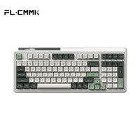 腹灵（FL·ESPORTS） 腹灵CMK98 机械键盘98键热插拔办公游戏键盘笔记本台式电脑有线键盘 单模有线-牛油果-BOX-V2红轴