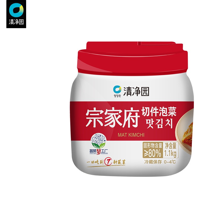 清净园 宗家府切件泡菜 1100g