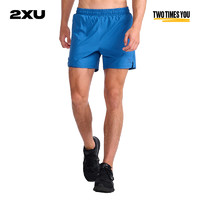 2XU Aero系列男士运动五分裤透气排汗跑步健身裤薄款马拉松短裤