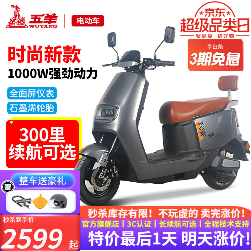  五羊电动车 WUYANG电动车 M16 电动摩托车，空车无电池