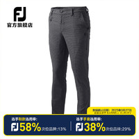 FOOTJOY 高尔夫服装FJ新款男士春季防风golf运动高性能男装长裤 灰黑千鸟格88225 M