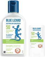 BLUE LIZARD 儿童矿物*乳液和棒套装 - SPF 50+ - 5 盎司/.5 盎司