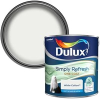 Dulux Simply Refresh 亚光乳胶漆，白色棉质，2.5L，5382884