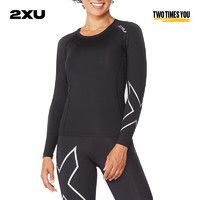 2XU CORE女子梯度压缩衣长袖速干透气 跑步健身综合训练运动上衣