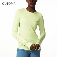 OUTOPIA Wonderland可机洗羊毛女士运动T恤户外登山跑步透气上衣